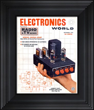 Framed Electronics World September, 1959 Print