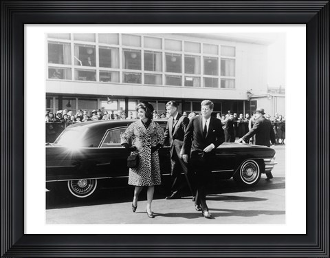 Framed Mrs. Kennedy, President Kennedy National Airport Print