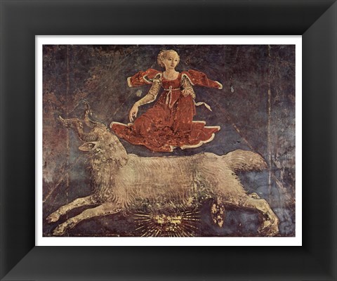 Framed Francesco del Cossa Aries Print