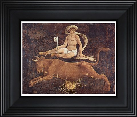 Framed Francesco del Cossa Taurus Print