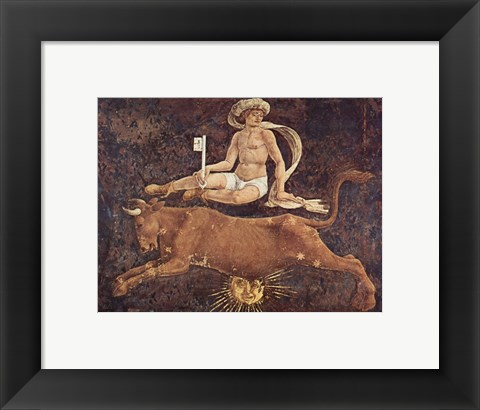 Framed Francesco del Cossa Taurus Print