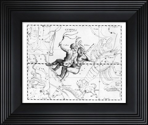 Framed Gemini Hevelius Print