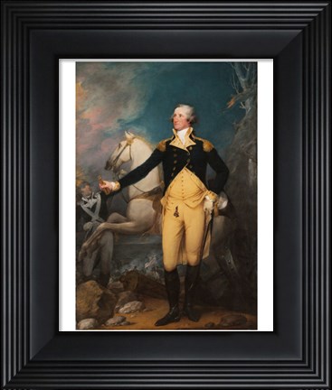 Framed General George Washington at Trenton by John Trumbull Print