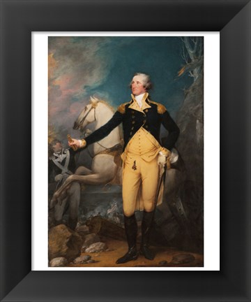Framed General George Washington at Trenton by John Trumbull Print