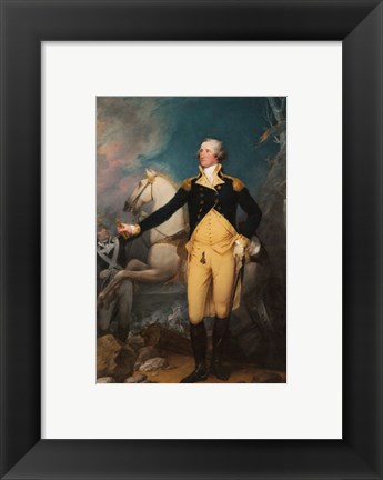 Framed General George Washington at Trenton by John Trumbull Print