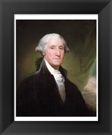 Framed George Washington, 1795 Print