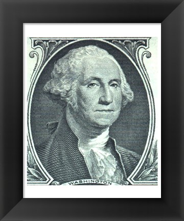 Framed George Washington Dollar Print