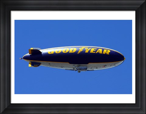 Framed Goodyear Blimp Print