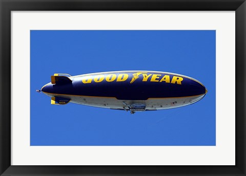 Framed Goodyear Blimp Print