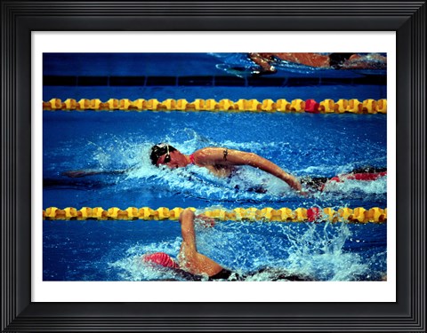 Framed Chad Senior - Modern Pentathlon - swim Print
