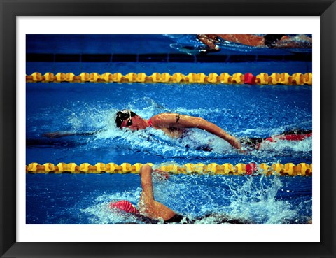 Framed Chad Senior - Modern Pentathlon - swim Print