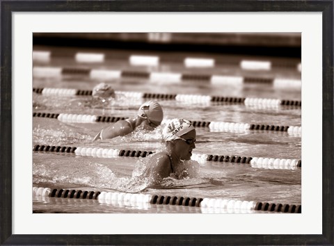 Framed Swimming Event at the 1984 Summer Olympics Print