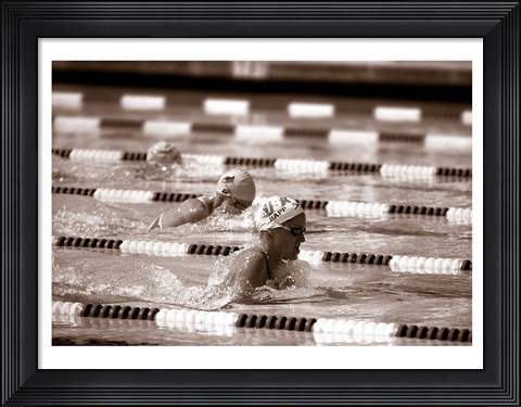 Framed Swimming Event at the 1984 Summer Olympics Print