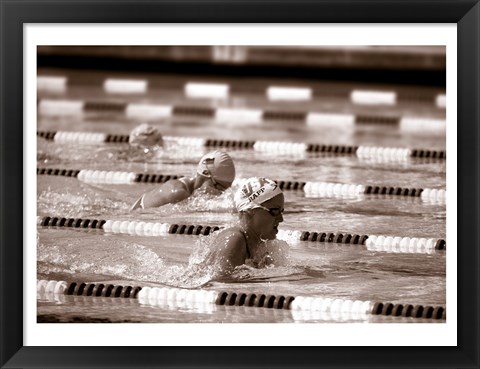 Framed Swimming Event at the 1984 Summer Olympics Print