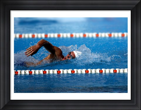 Framed US Navy Swimmer Print