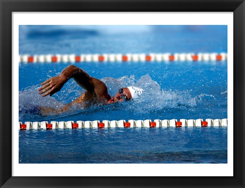 Framed US Navy Swimmer Print