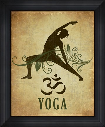 Framed Yoga pose Print