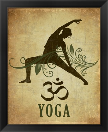 Framed Yoga pose Print