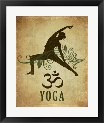 Framed Yoga pose Print