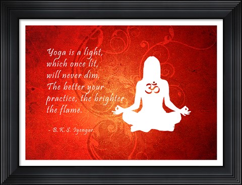 Framed Yoga Quote Print