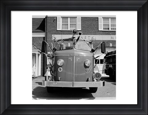 Framed USA, New York, East Meadow, Fire engine Print