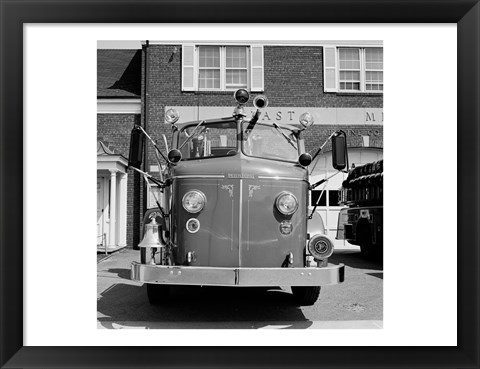 Framed USA, New York, East Meadow, Fire engine Print