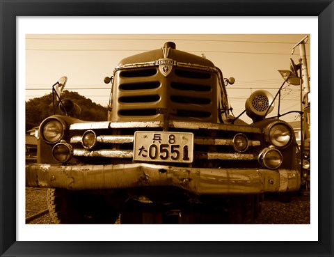 Framed Isuzu Fire Engine Print