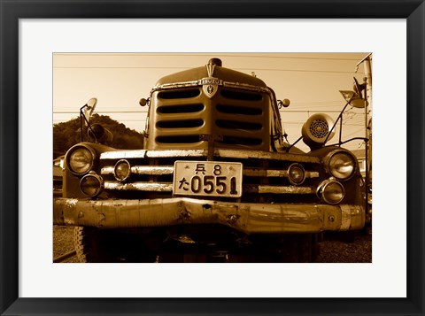 Framed Isuzu Fire Engine Print