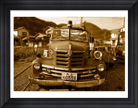 Framed Isuzu Fire Engine Print