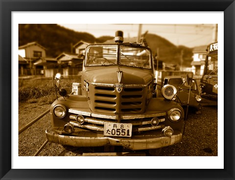 Framed Isuzu Fire Engine Print