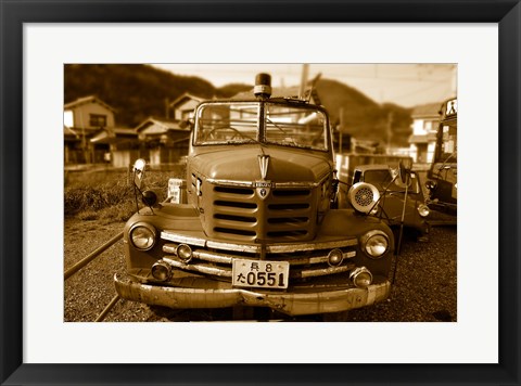 Framed Isuzu Fire Engine Print