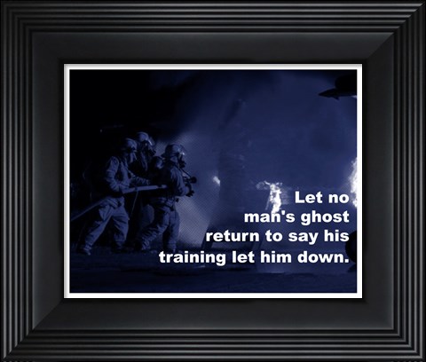 Framed Let No Man Say Print