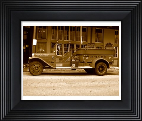 Framed Rosie  O&#39;Grady Firetruck Print