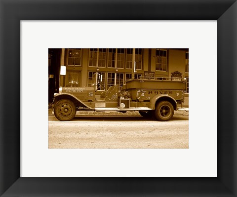 Framed Rosie  O&#39;Grady Firetruck Print