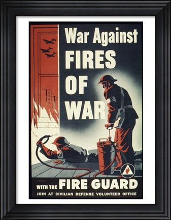 Framed War Against Fires of War with the Fire Guard Print