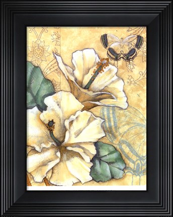 Framed Small Hibiscus Medley II Print
