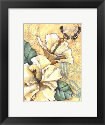 Framed Small Hibiscus Medley II Print