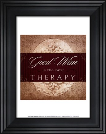 Framed Wine Inspiration V Print