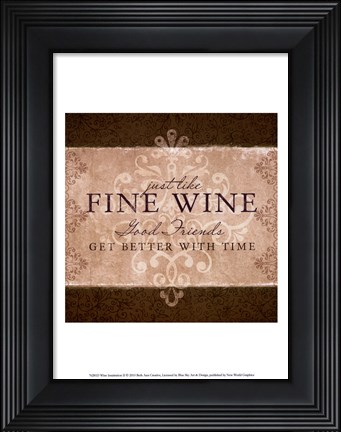 Framed Wine Inspiration II Print