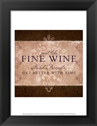 Framed Wine Inspiration II Print