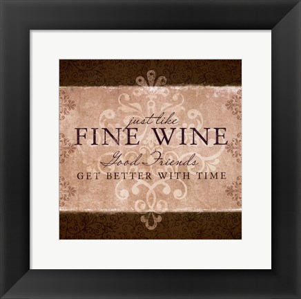 Framed Wine Inspiration II Print