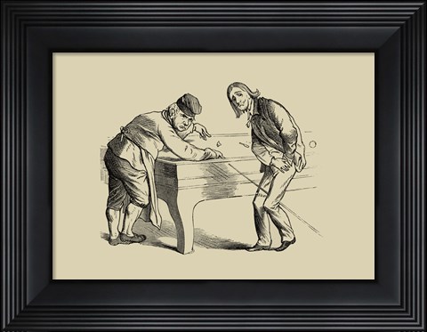 Framed Pool Hall Antics II Print