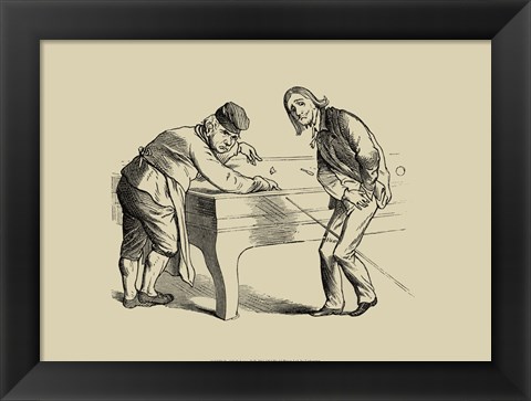 Framed Pool Hall Antics II Print
