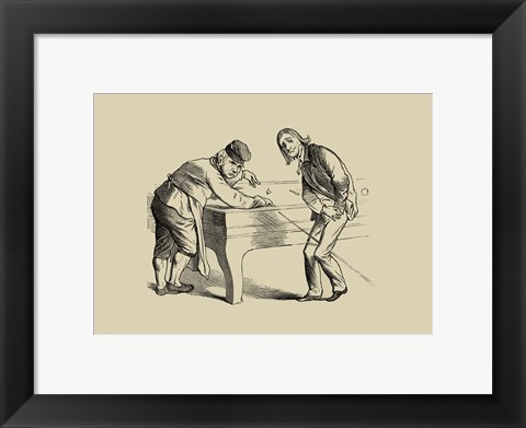 Framed Pool Hall Antics II Print