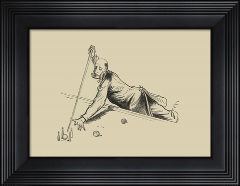 Framed Pool Hall Antics III Print