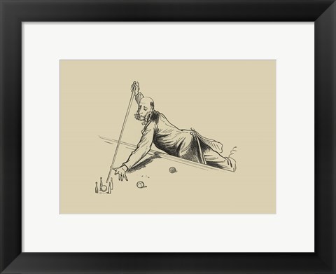 Framed Pool Hall Antics III Print