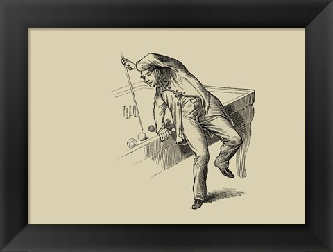 Framed Pool Hall Antics IV Print