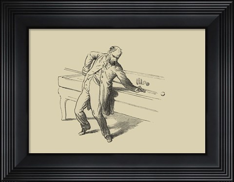Framed Pool Hall Antics V Print