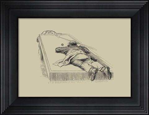 Framed Pool Hall Antics IX Print