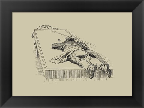 Framed Pool Hall Antics IX Print